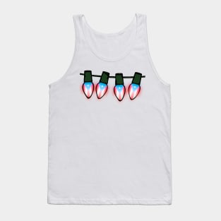 Puerto Rico Flag Xmas Lights Tank Top